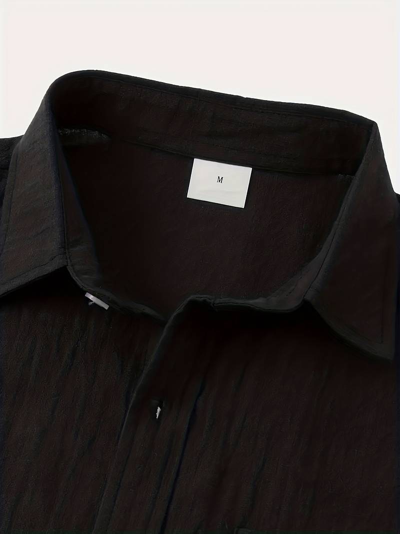 Casual Cotton Shirt with Short Sleeves