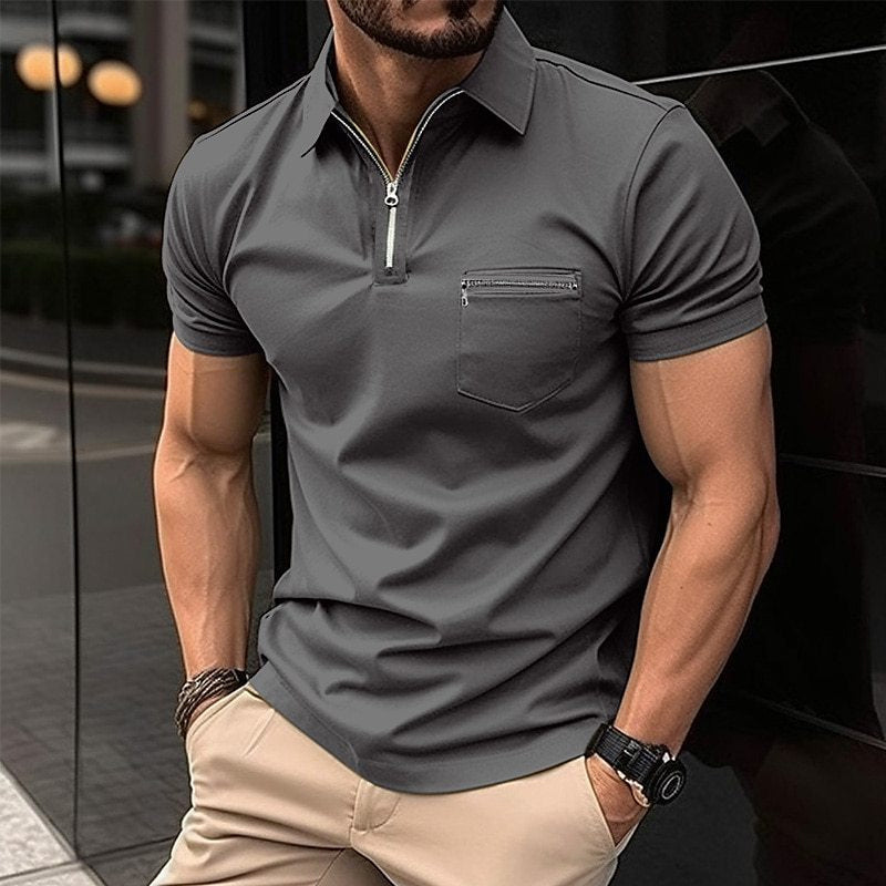 Classic Cotton Polo with Long Sleeves