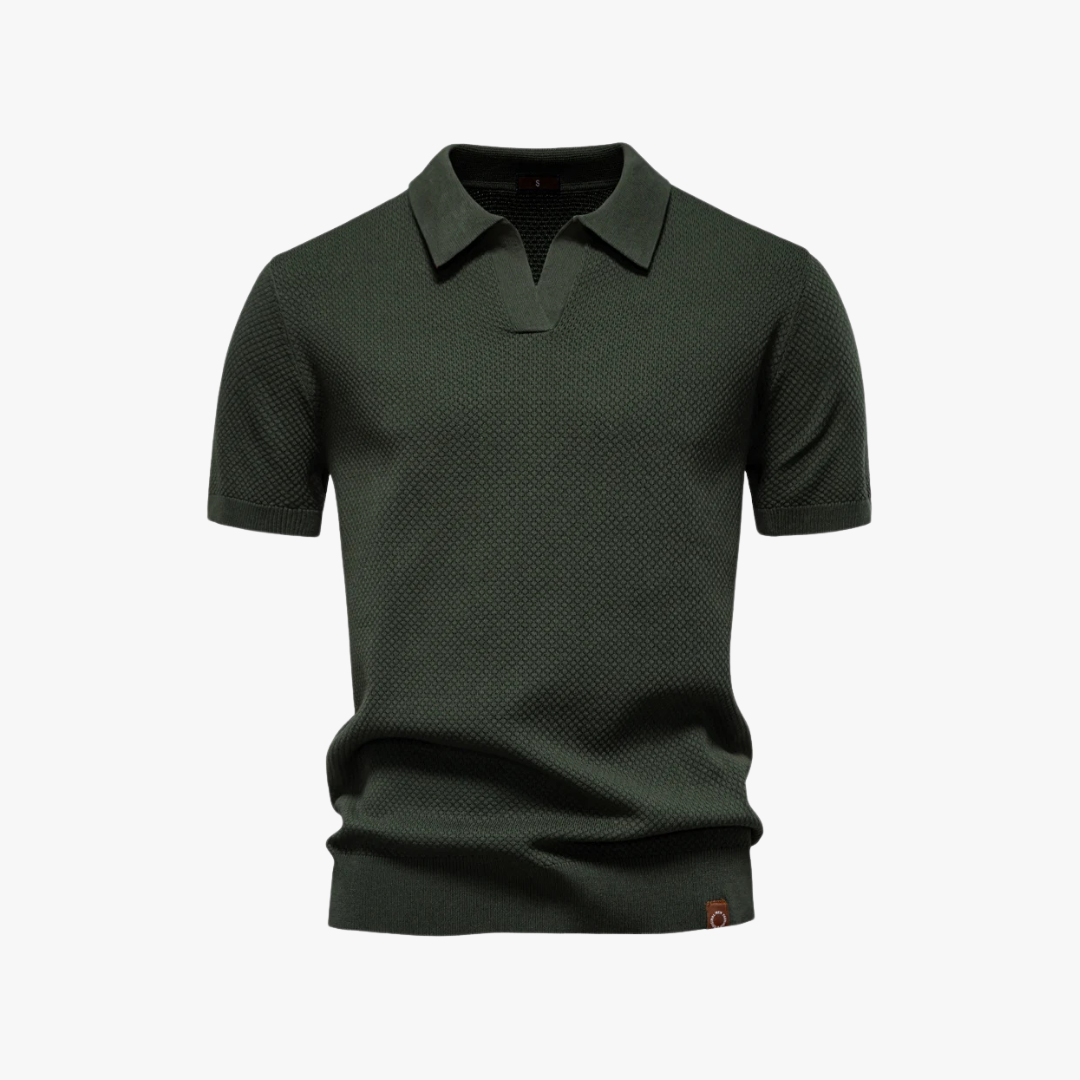 Comfortable Polo Shirt with Soft Knit Fabric