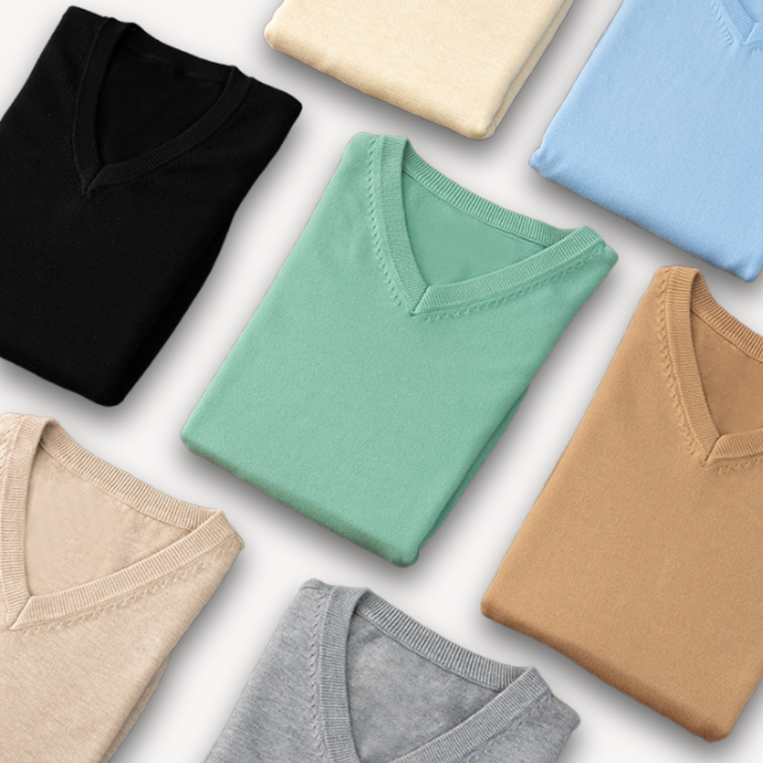 Jasper | Men's Elegant V-Neck Cashmere Sweater