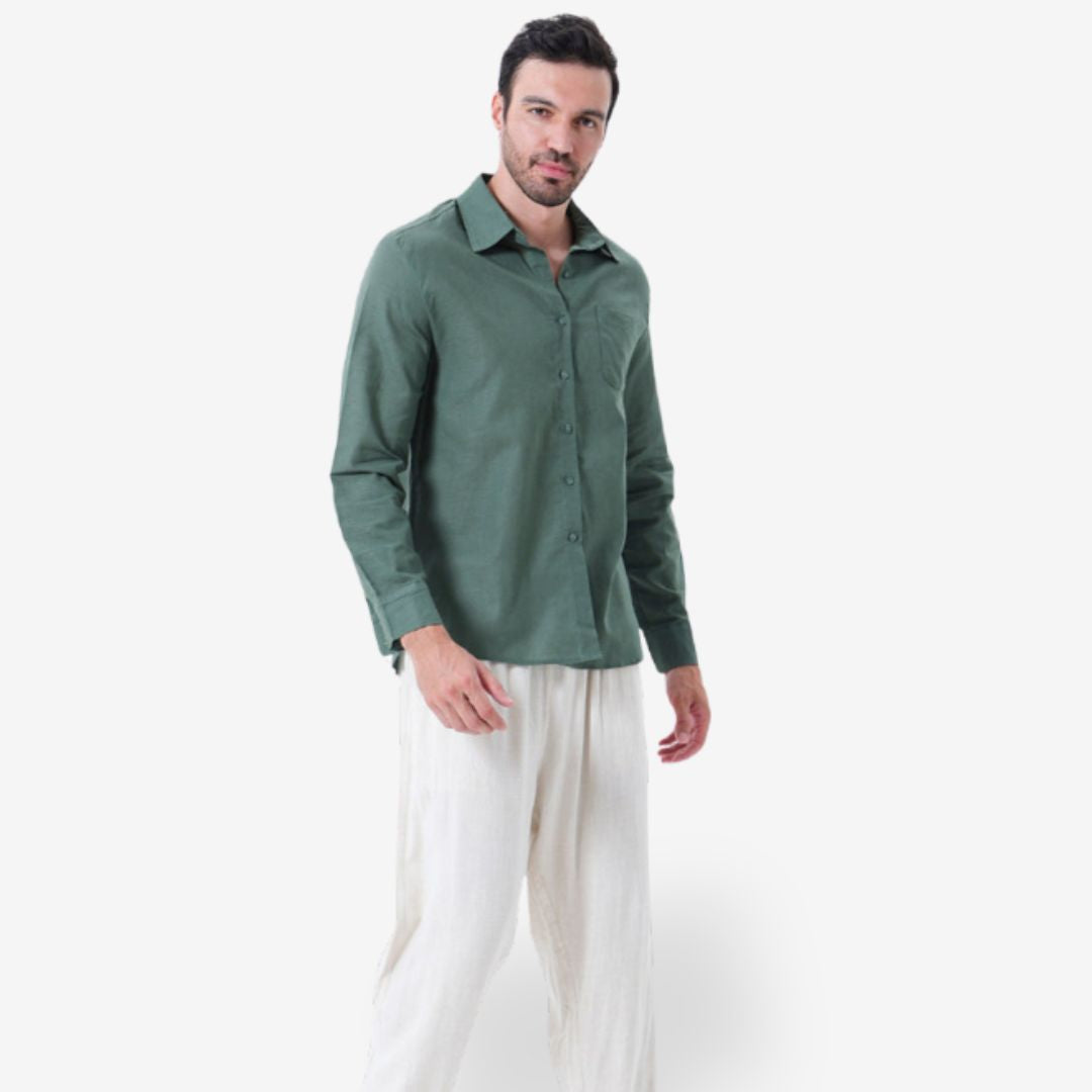 Men's Casual Linen Shirt