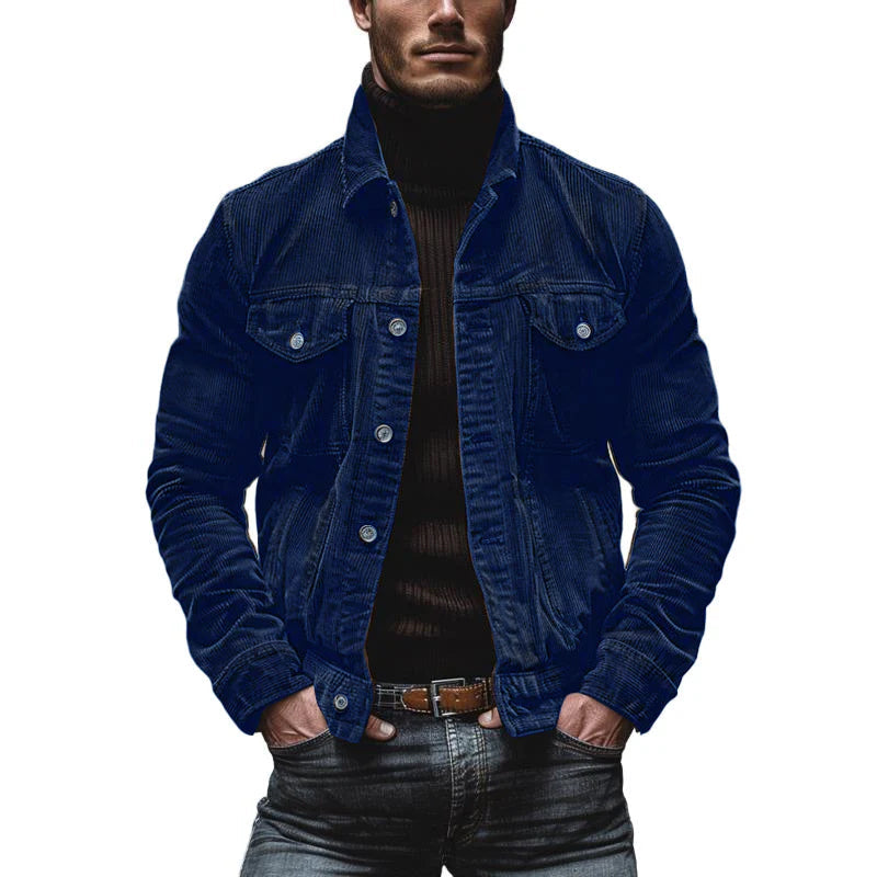 Men's Corduroy Shacket with Pockets