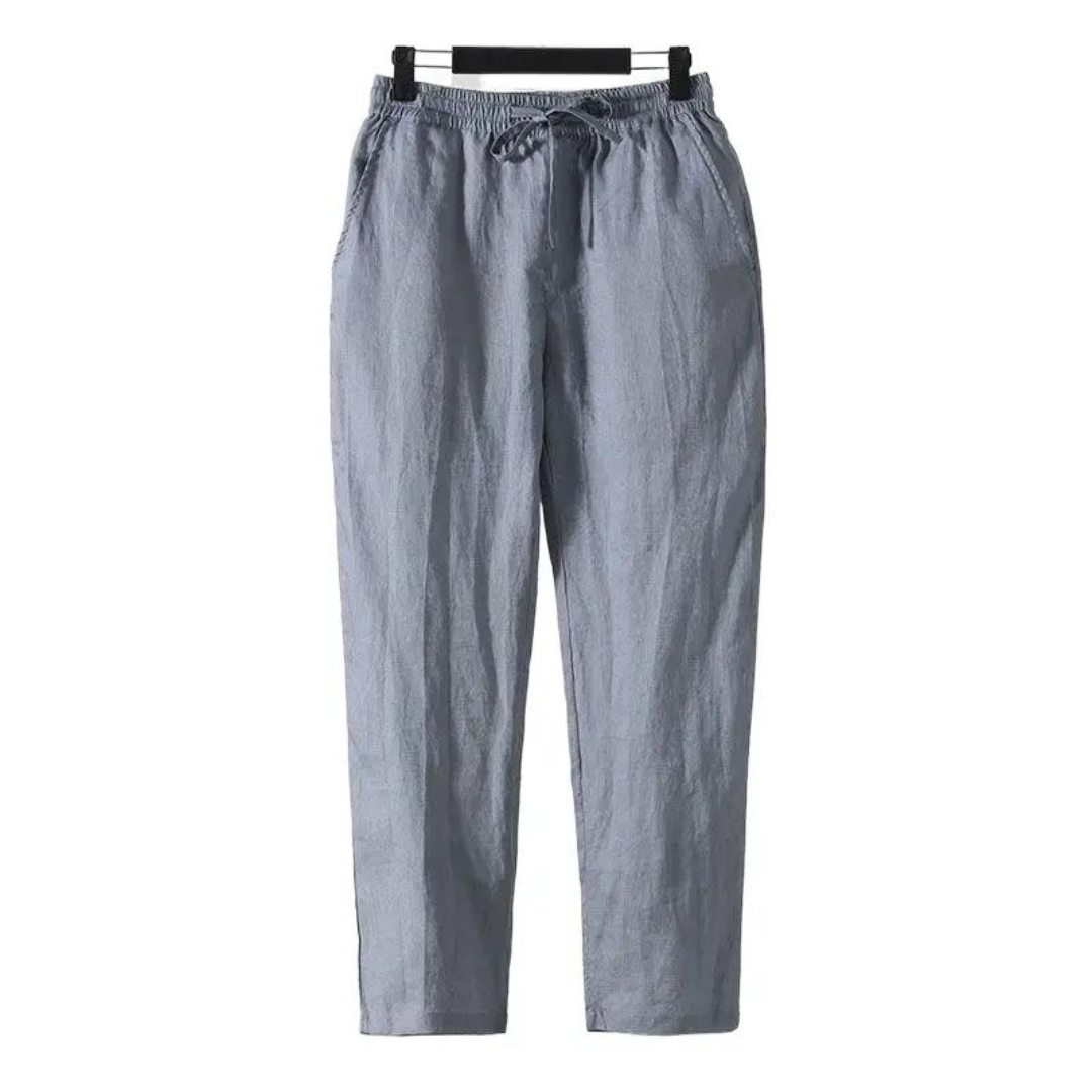 Straight Cut Linen Pants for Comfort