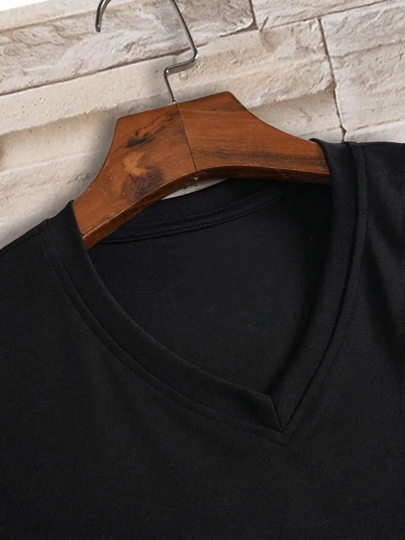 V-neck T-shirt 100% Cotton