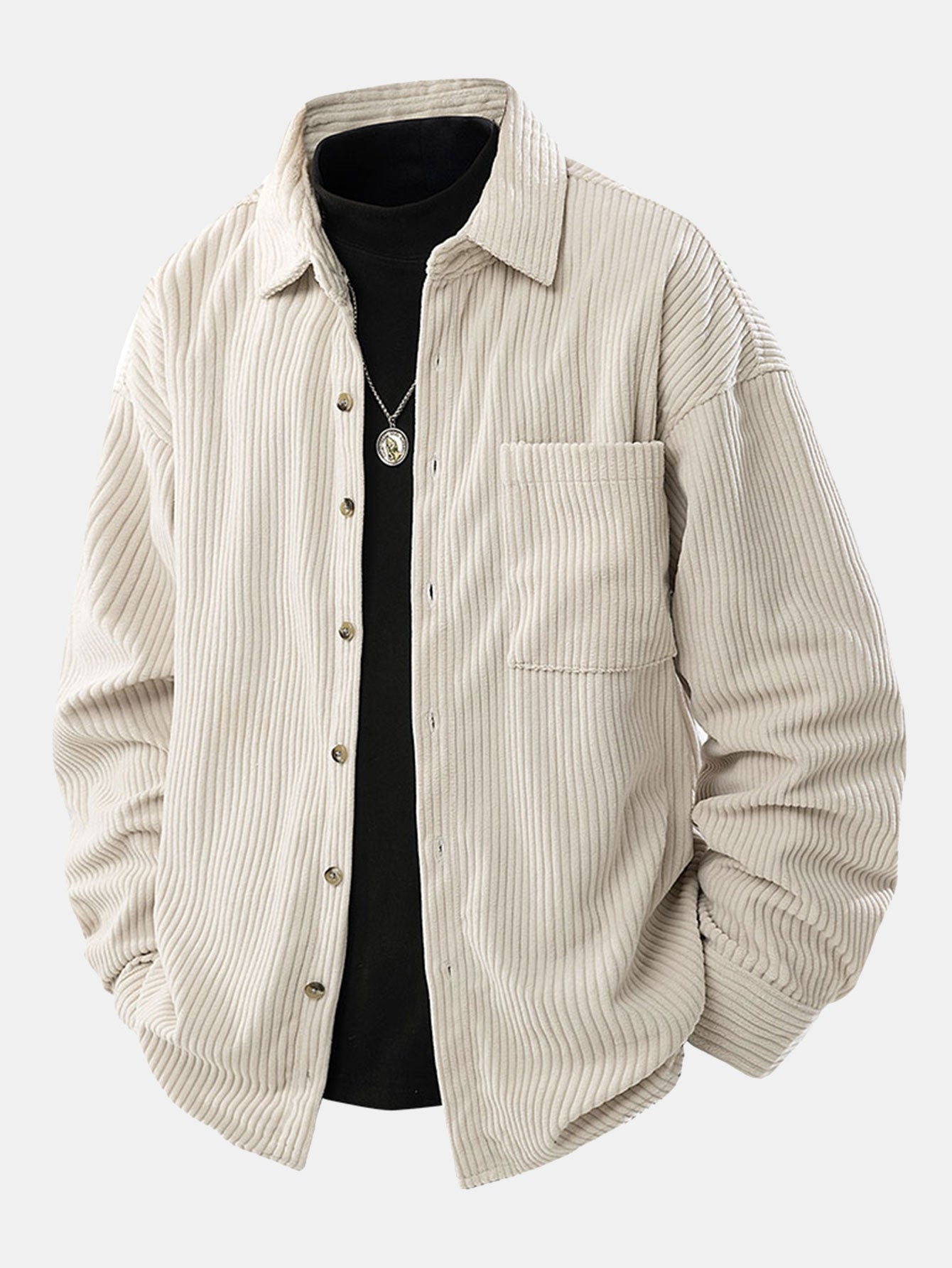 Samuel | relax fit button up corduroy shirt