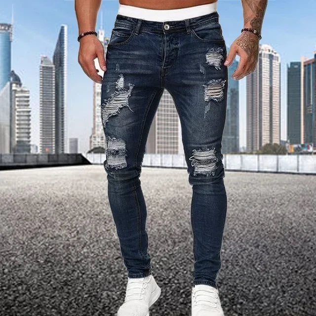 Isaac | Men's Distressed Skinny Jeans