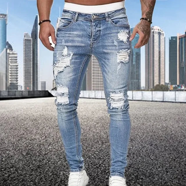 Isaac | Men's Distressed Skinny Jeans