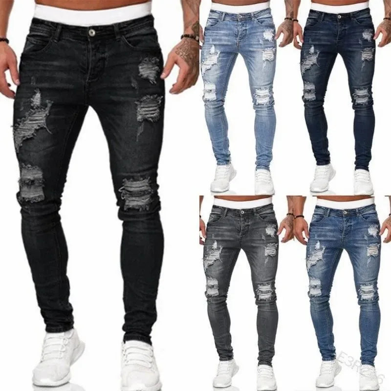 Isaac | Men's Distressed Skinny Jeans
