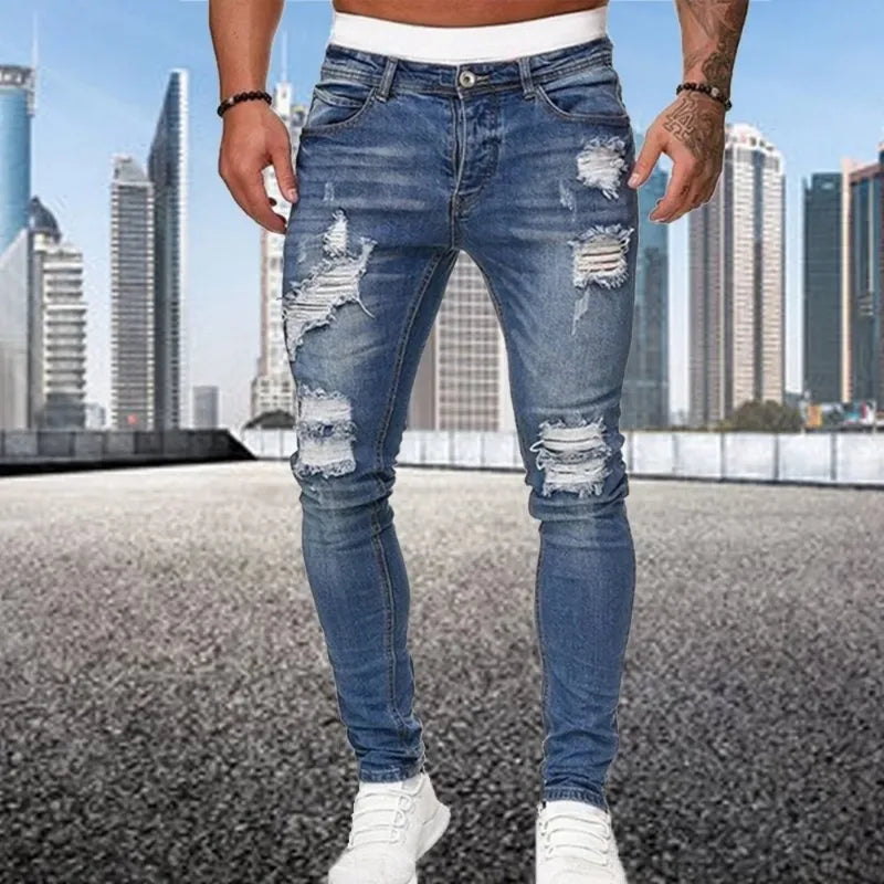 Isaac | Men's Distressed Skinny Jeans