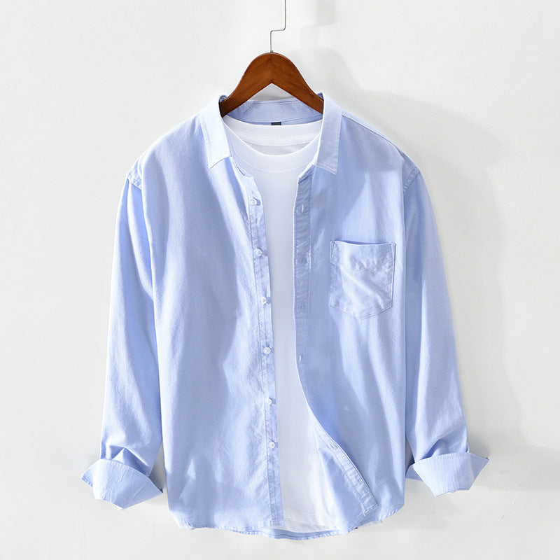 Breathable Men's Cotton Oxford Shirt