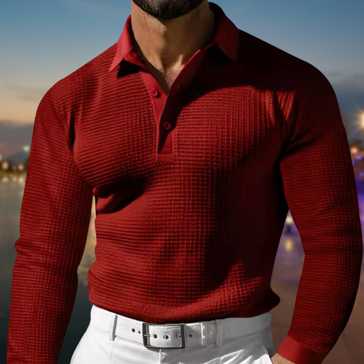 Hugo - long sleeve polo shirt