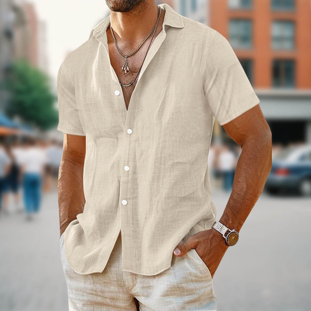 Casual Men's Linen Shirt for Everyday Style