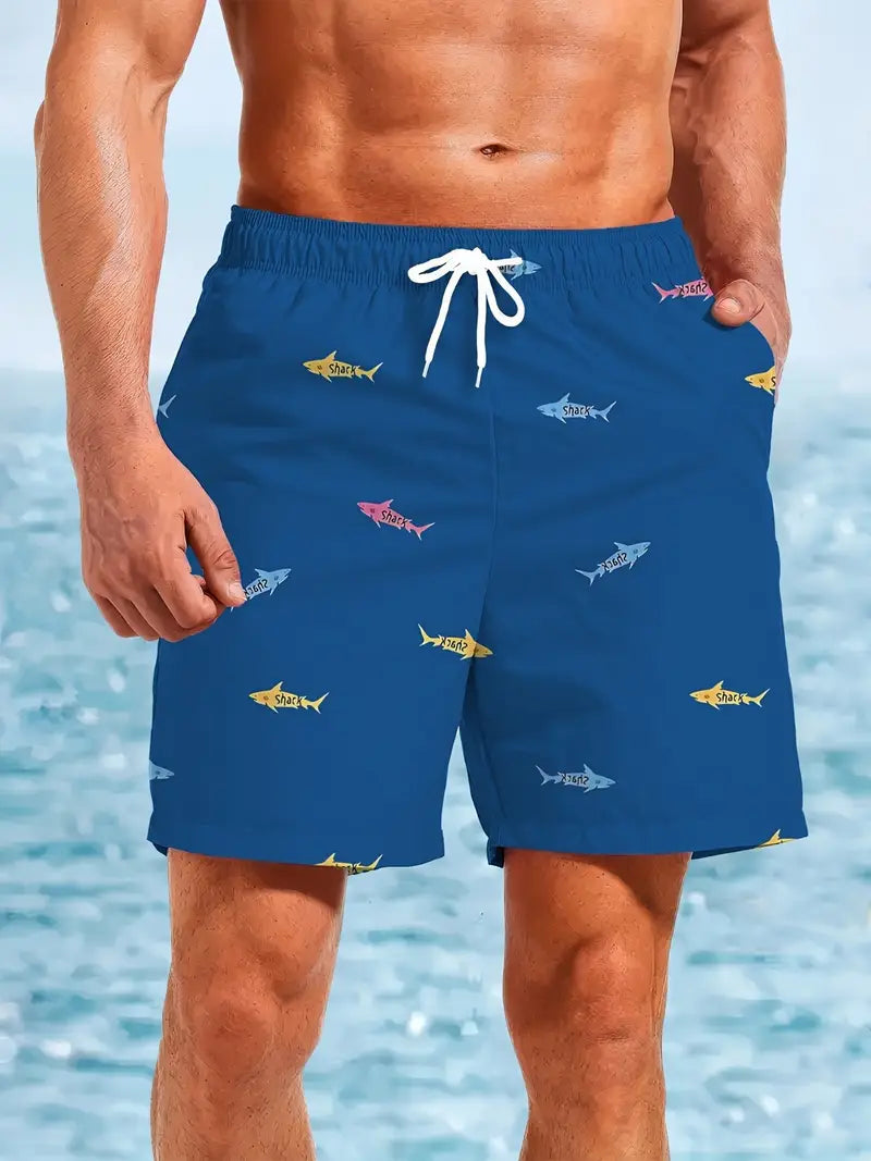 Quick-Dry Men's Swim Trunks