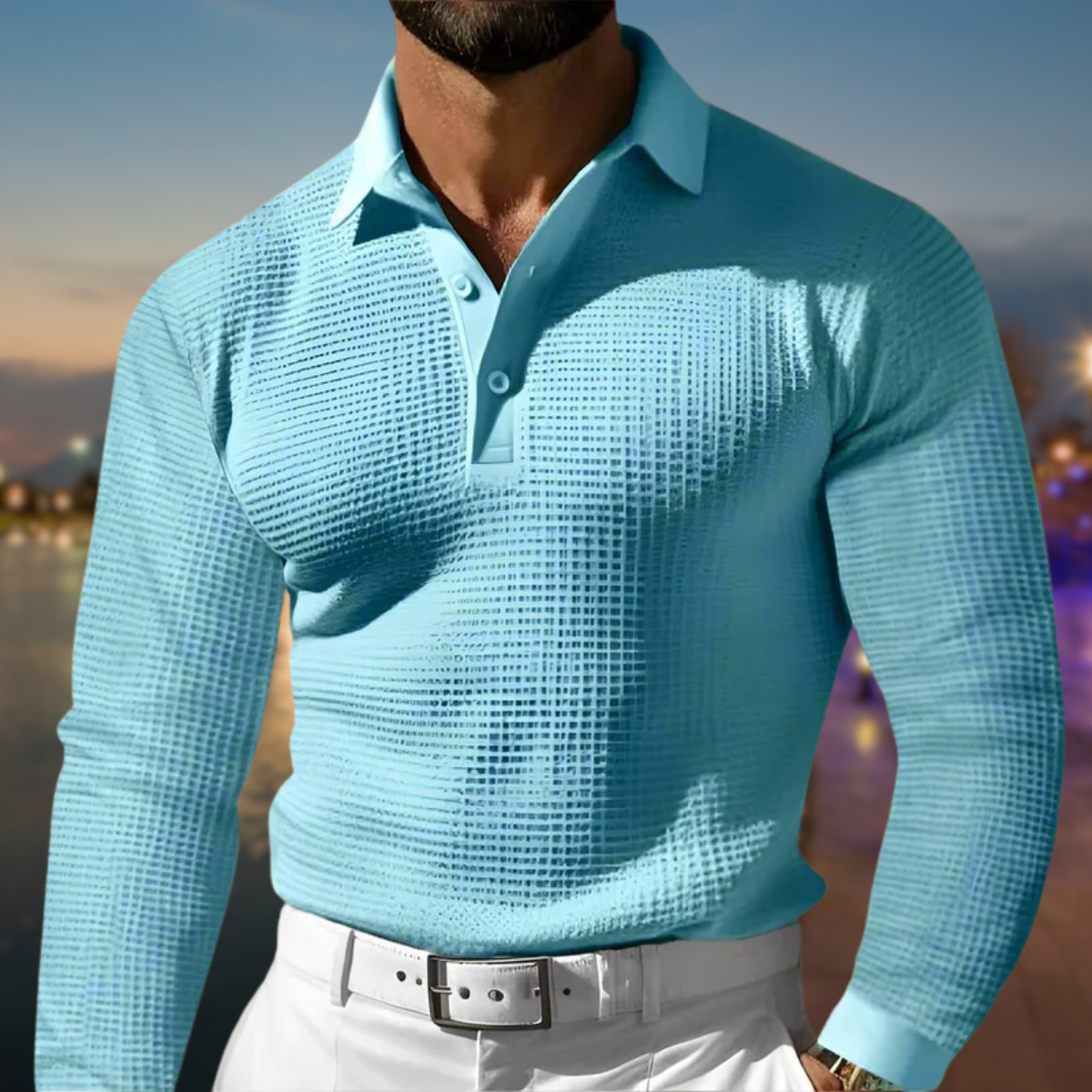 Hugo - long sleeve polo shirt