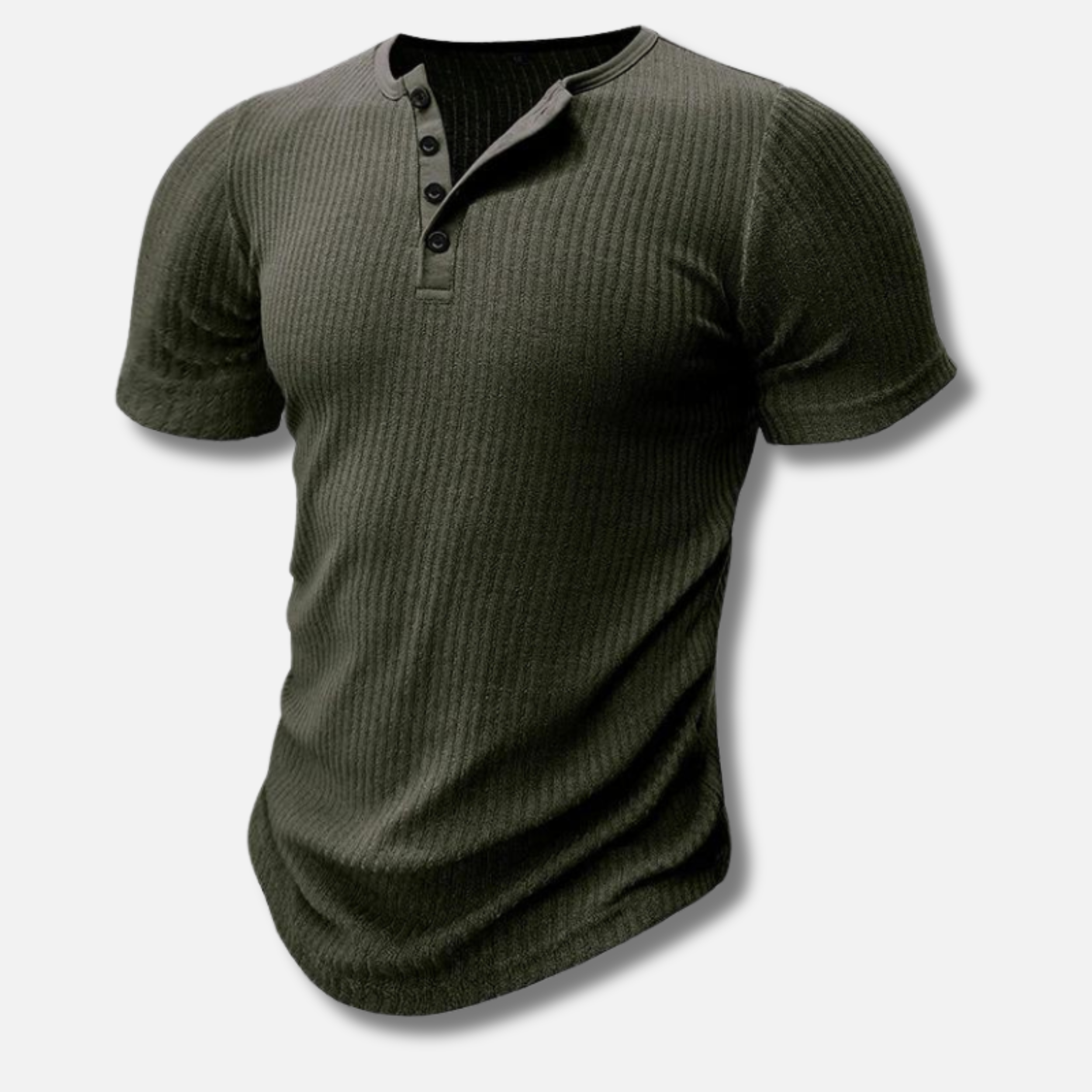 Muscle Fit Henley T-shirt for Men