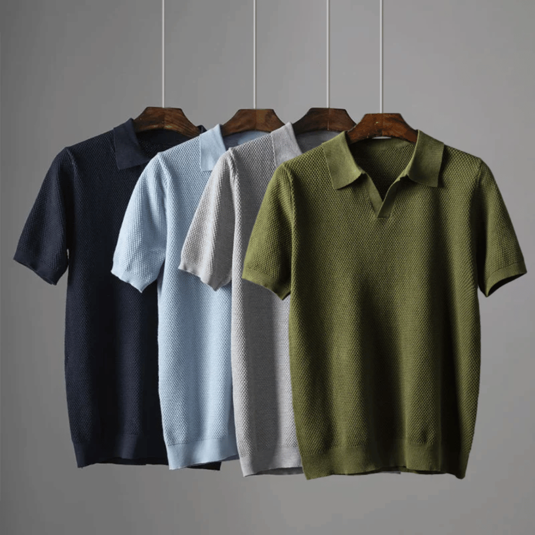Breathable Polo Shirt with Modern Design