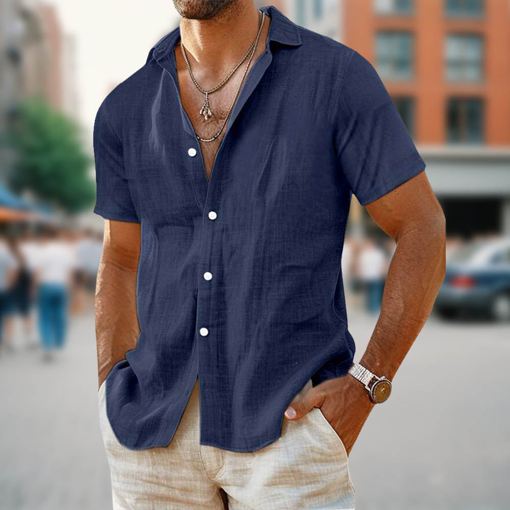 Casual Men's Linen Shirt for Everyday Style