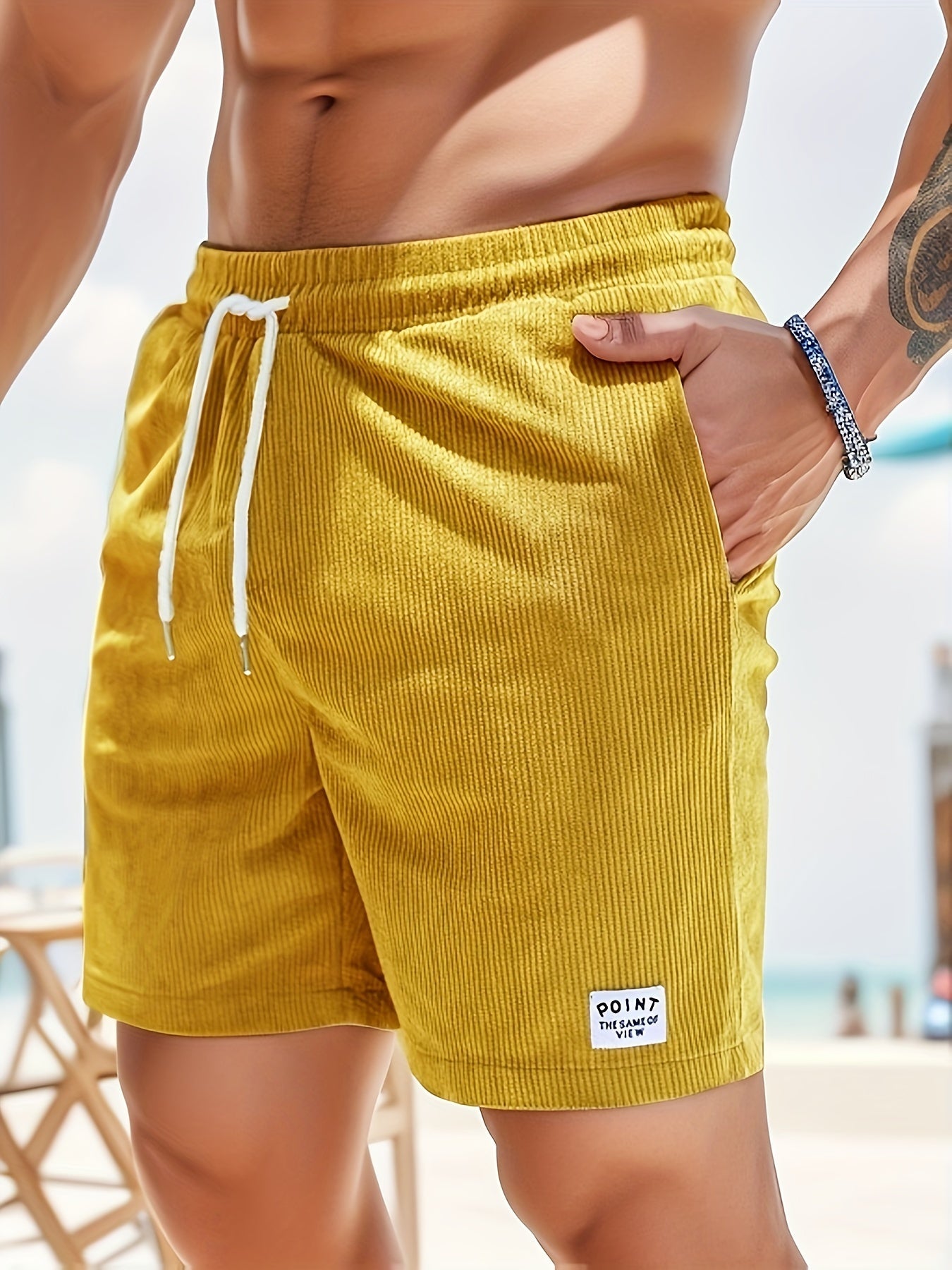 Striped Shorts with Relaxed Fit
