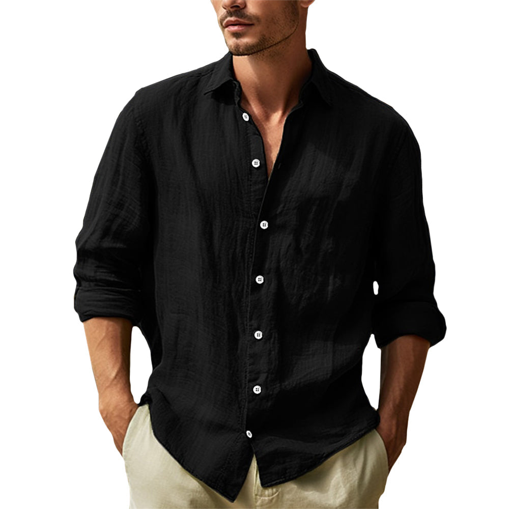 Casual Linen Shirt with Comfortable Fit