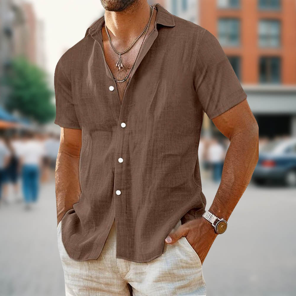 Casual Men's Linen Shirt for Everyday Style