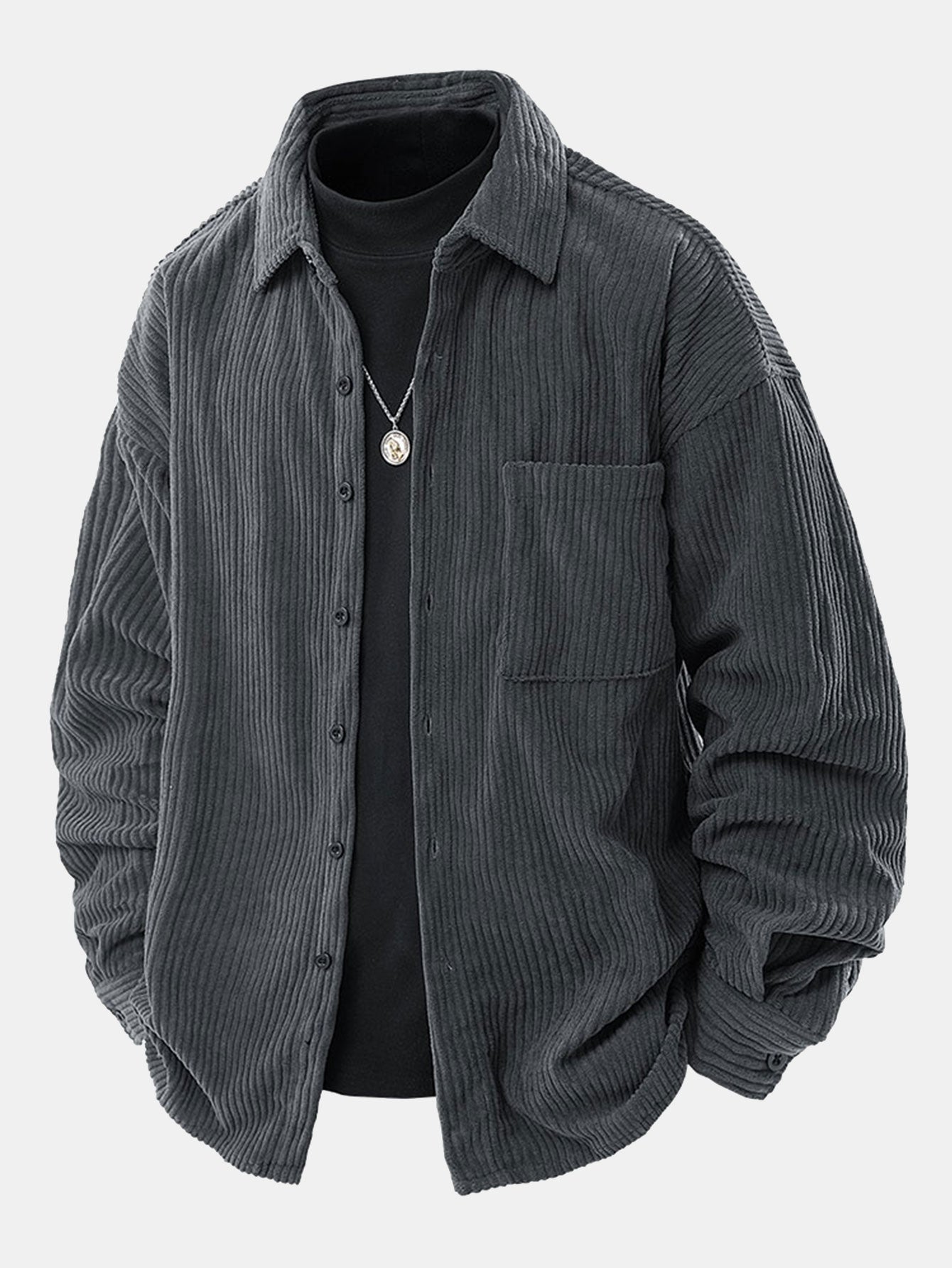 Samuel | relax fit button up corduroy shirt