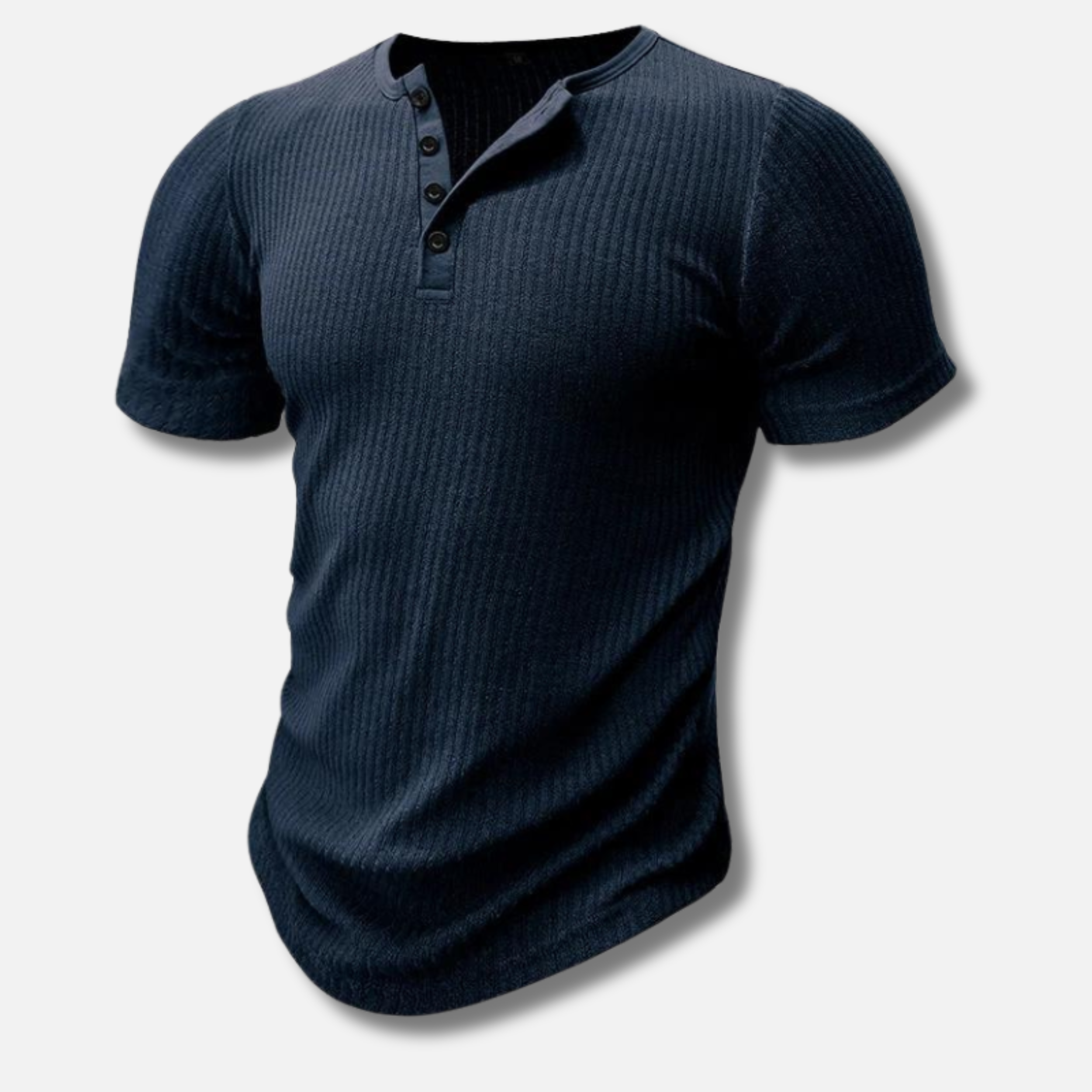 Muscle Fit Henley T-shirt for Men
