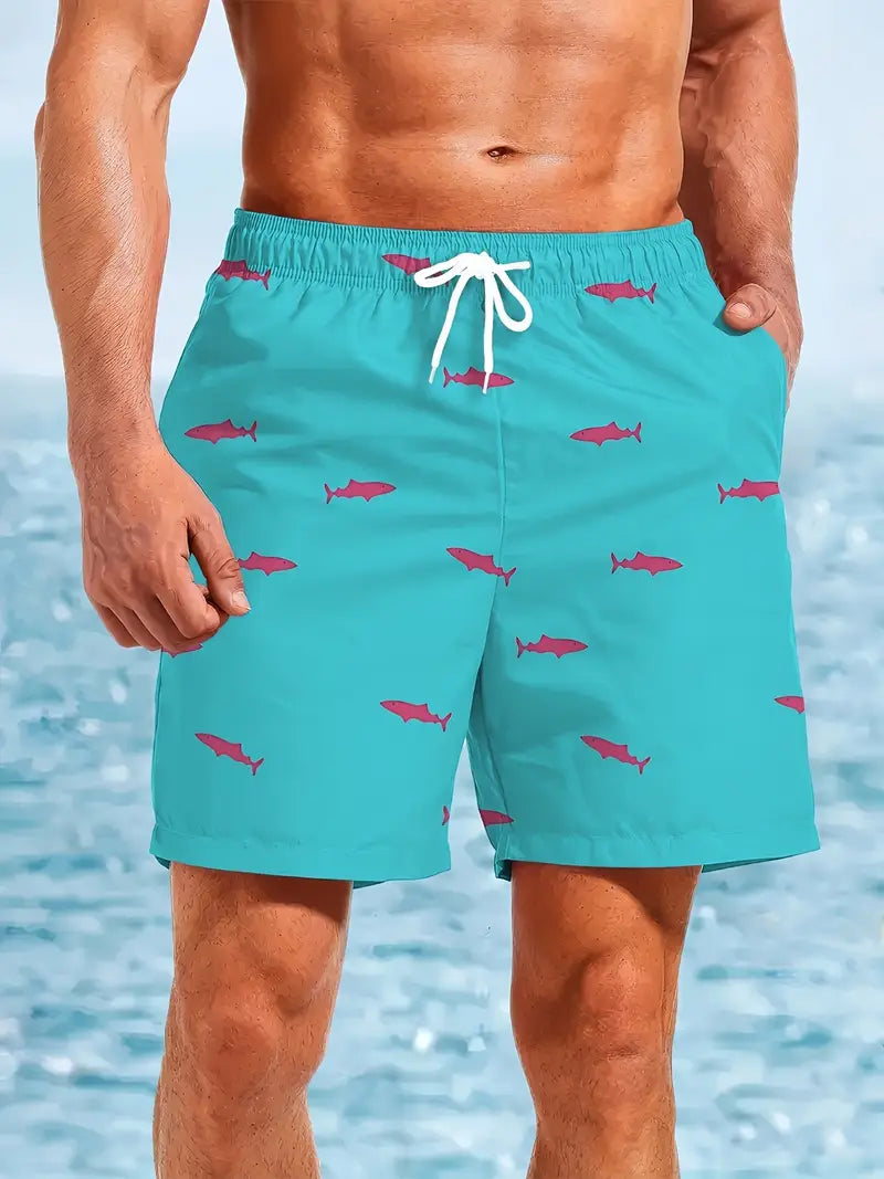 Quick-Dry Men's Swim Trunks