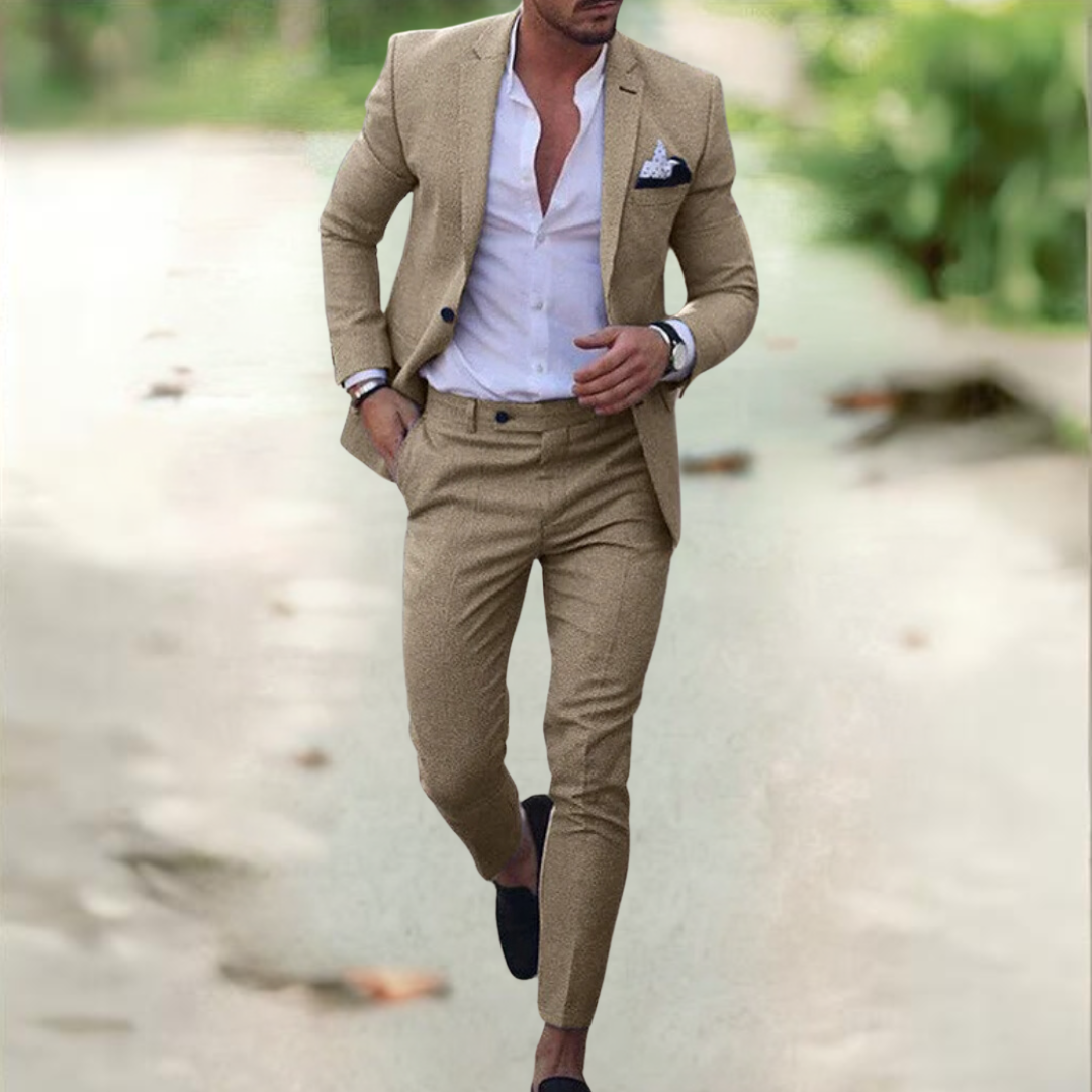 Men's Fashion Suit Set (Jacket + Trousers)