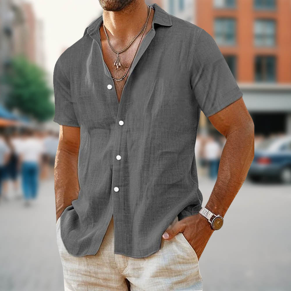 Casual Men's Linen Shirt for Everyday Style