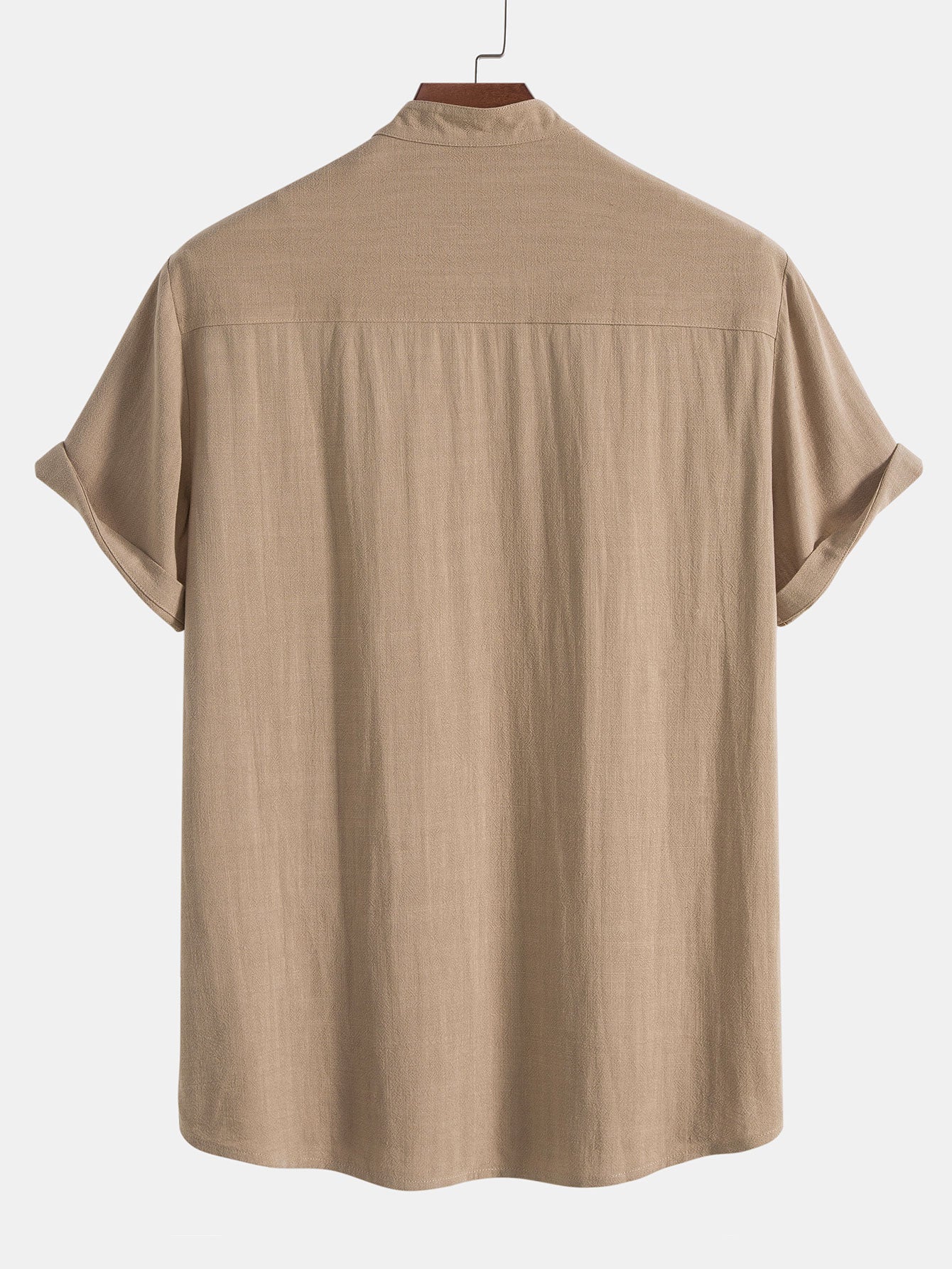 Button-Up Shirt - 100% Linen - Relaxed Fit - Short Sleeves - Breathable Casual Wear