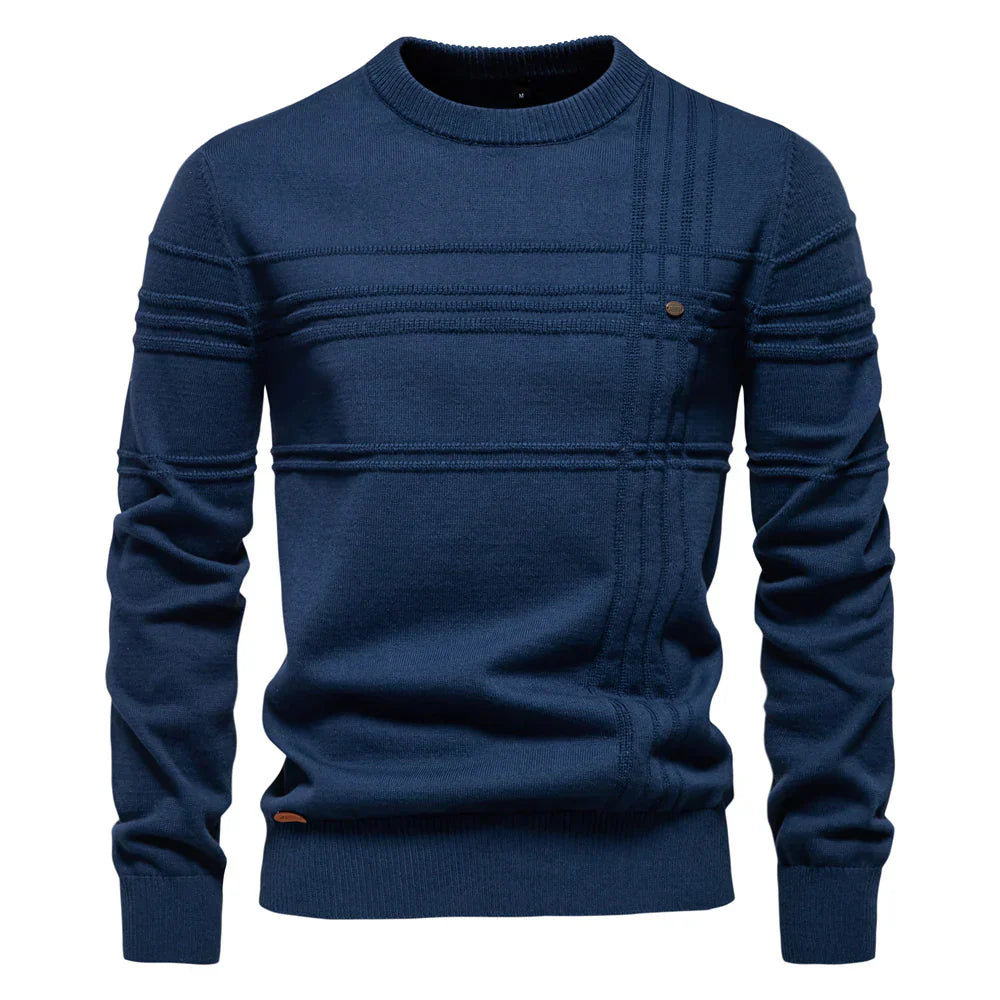 Men's Sweater with Chest Pattern