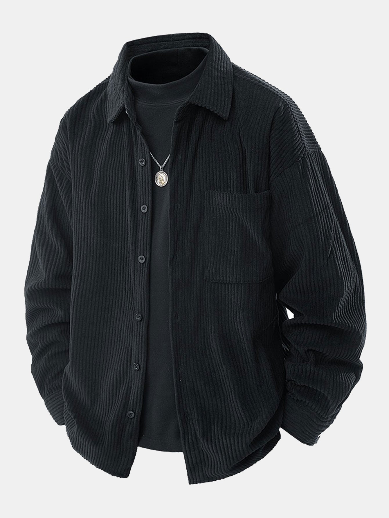 Samuel | relax fit button up corduroy shirt