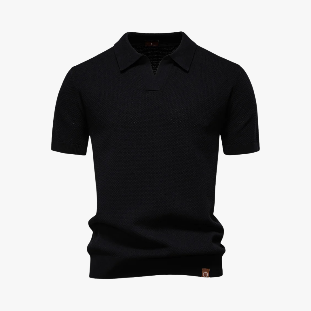 Comfortable Polo Shirt with Soft Knit Fabric