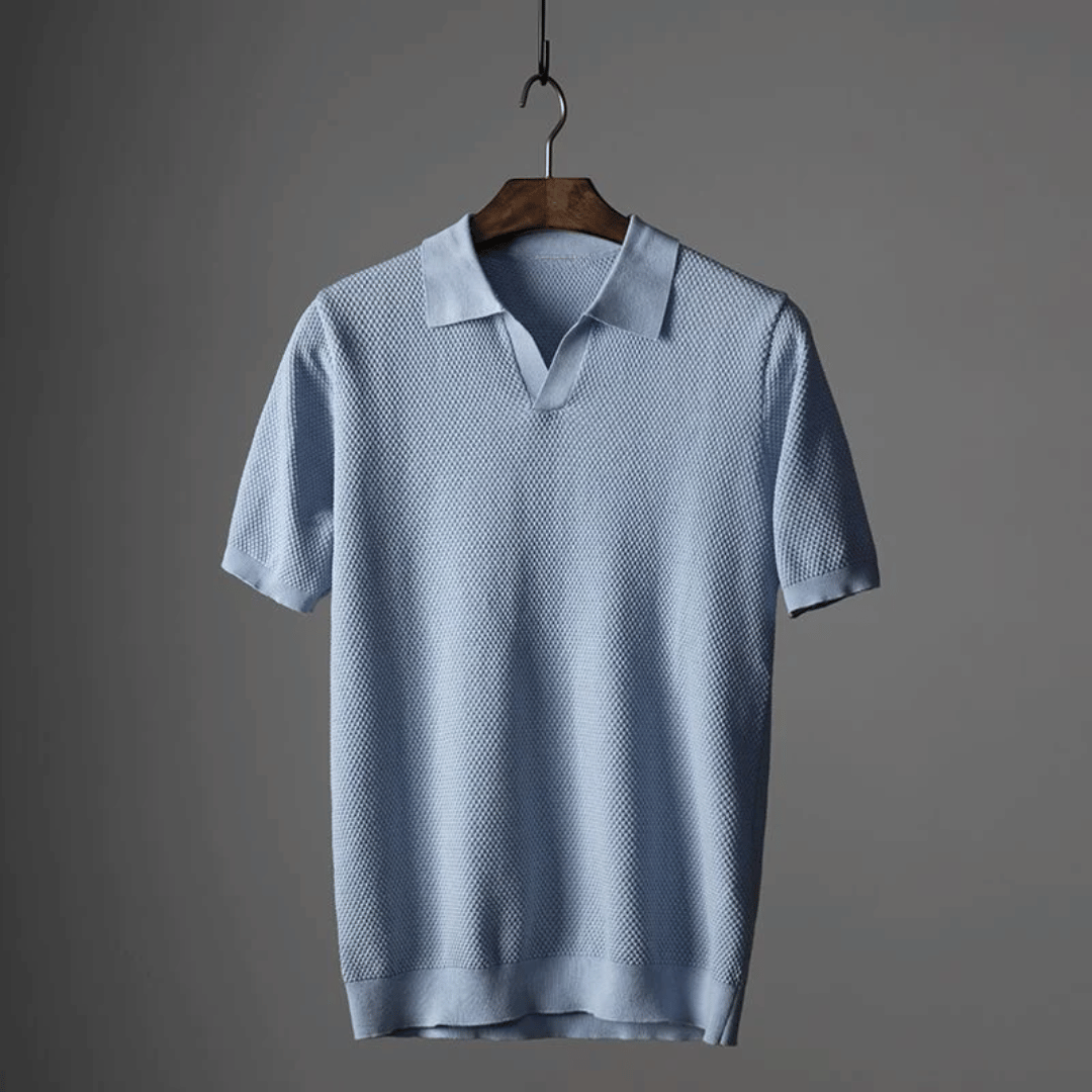 Breathable Polo Shirt with Modern Design