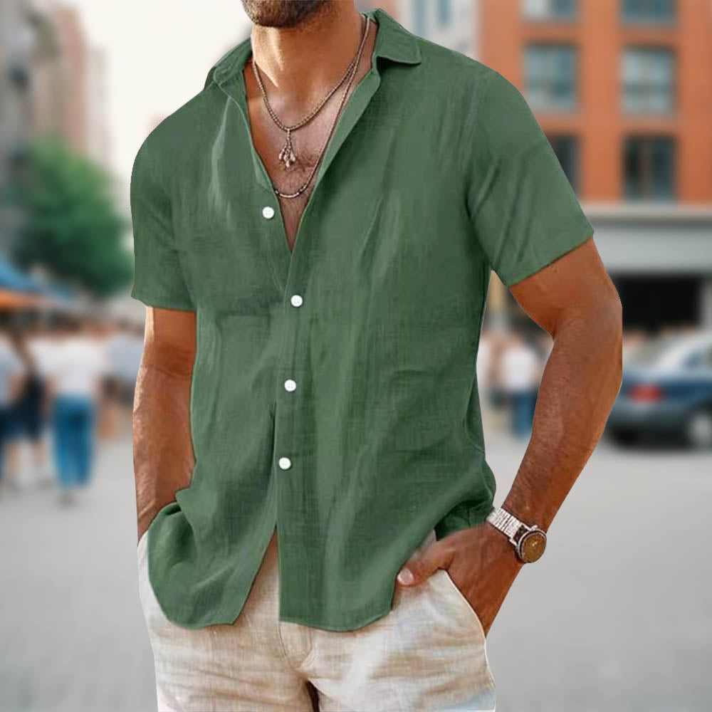 Casual Men's Linen Shirt for Everyday Style