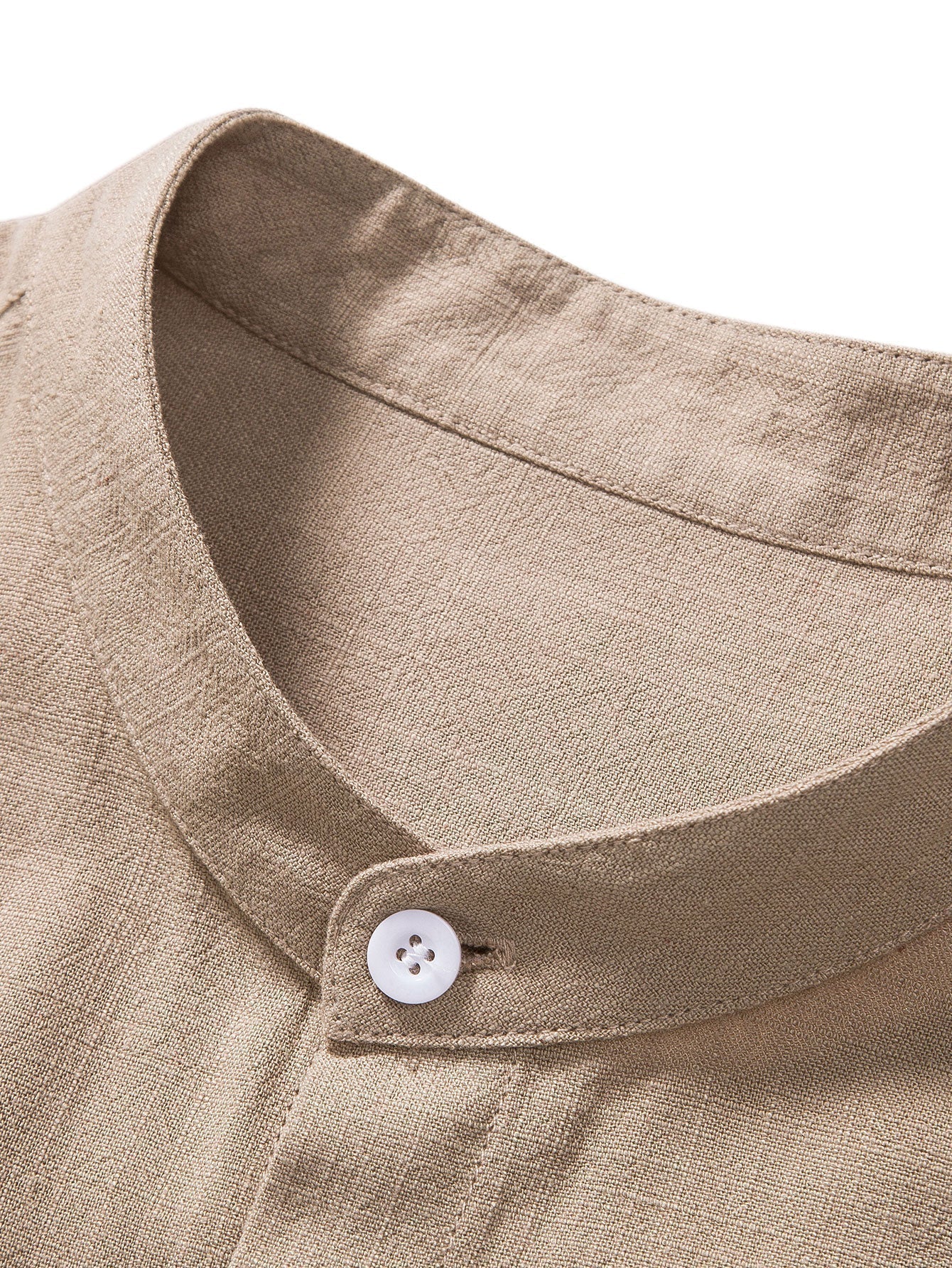 Button-Up Shirt - 100% Linen - Relaxed Fit - Short Sleeves - Breathable Casual Wear
