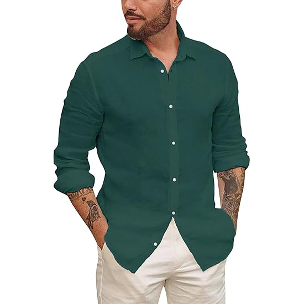 Lightweight Casual Linen Shirt for Comfort