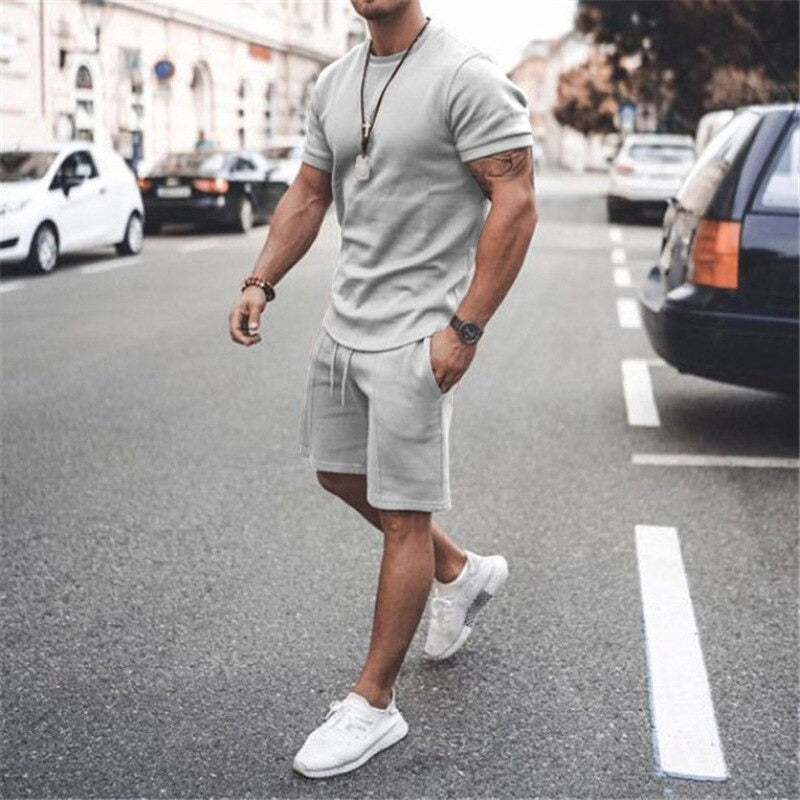 Men's Relaxed Fit Shorts and Tee Set