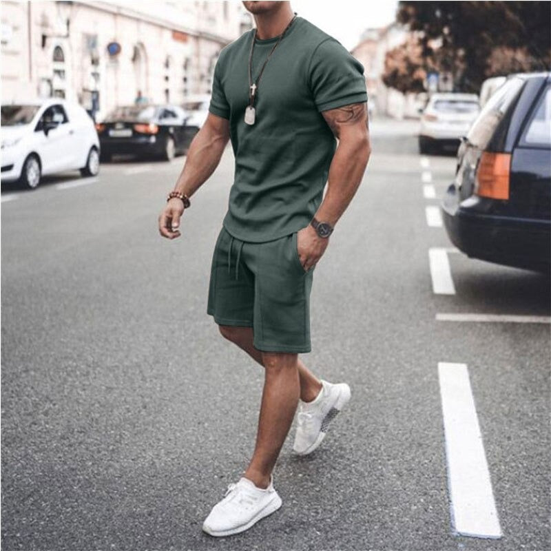 Men's Relaxed Fit Shorts and Tee Set