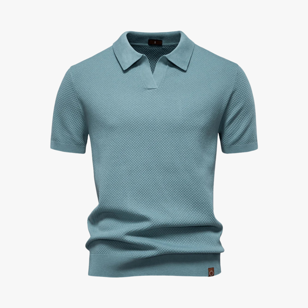 Comfortable Polo Shirt with Soft Knit Fabric