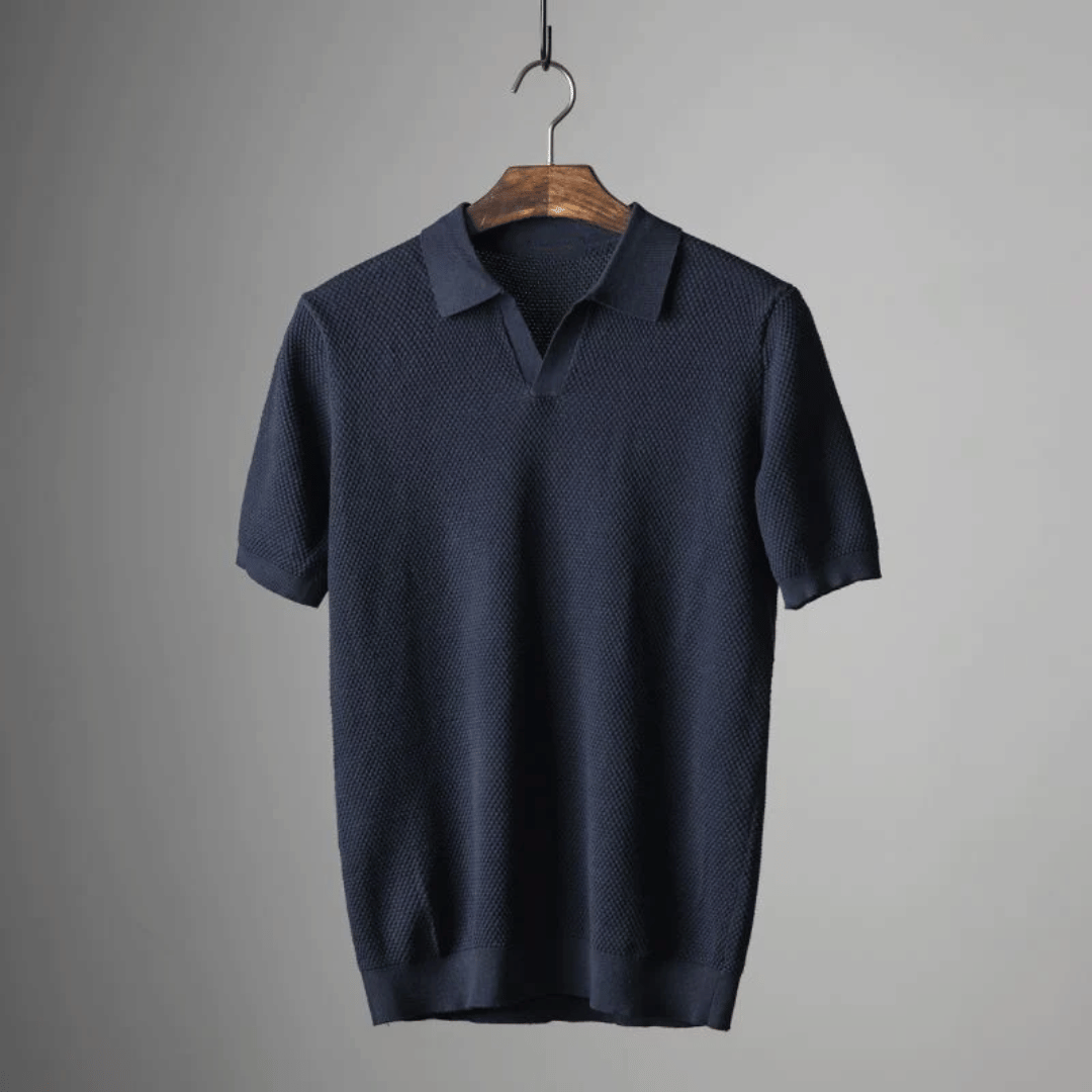 Breathable Polo Shirt with Modern Design