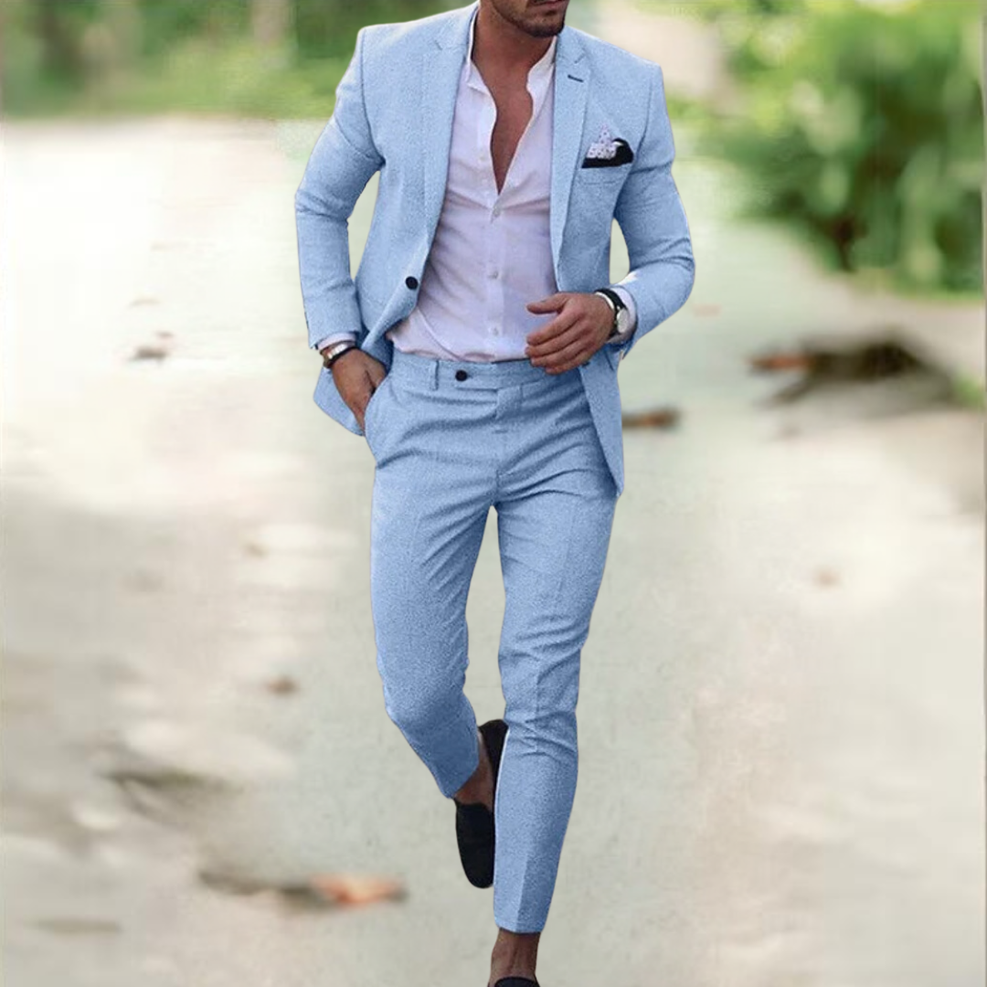 Men's Fashion Suit Set (Jacket + Trousers)