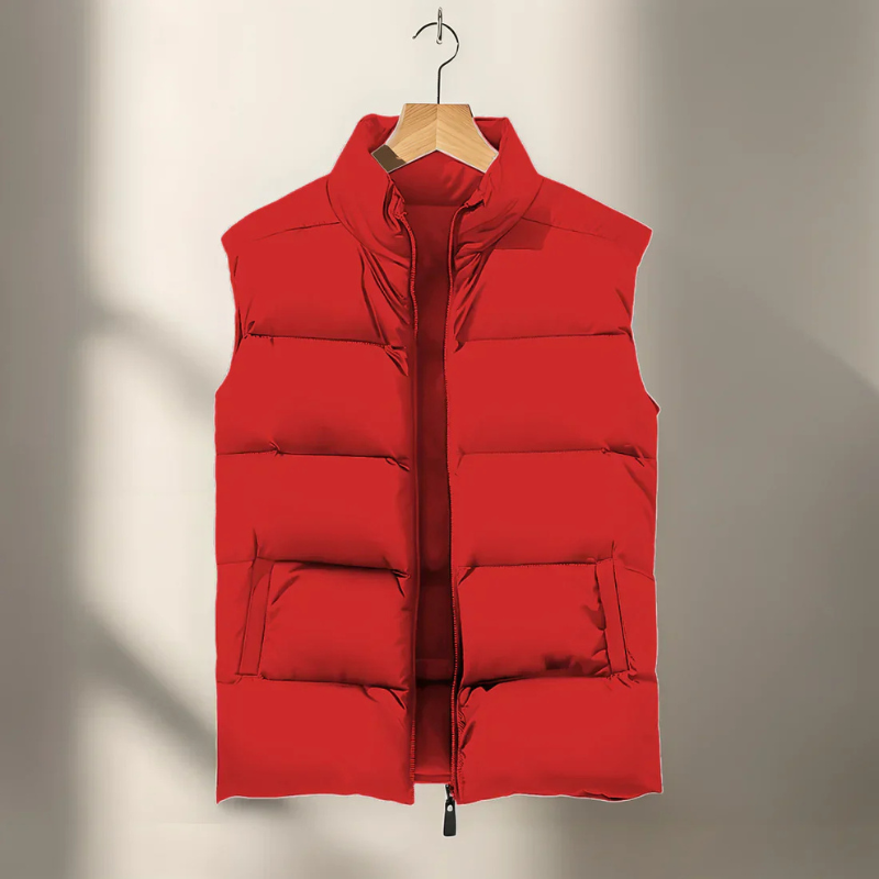 Men's Gilet with Zipper Closure