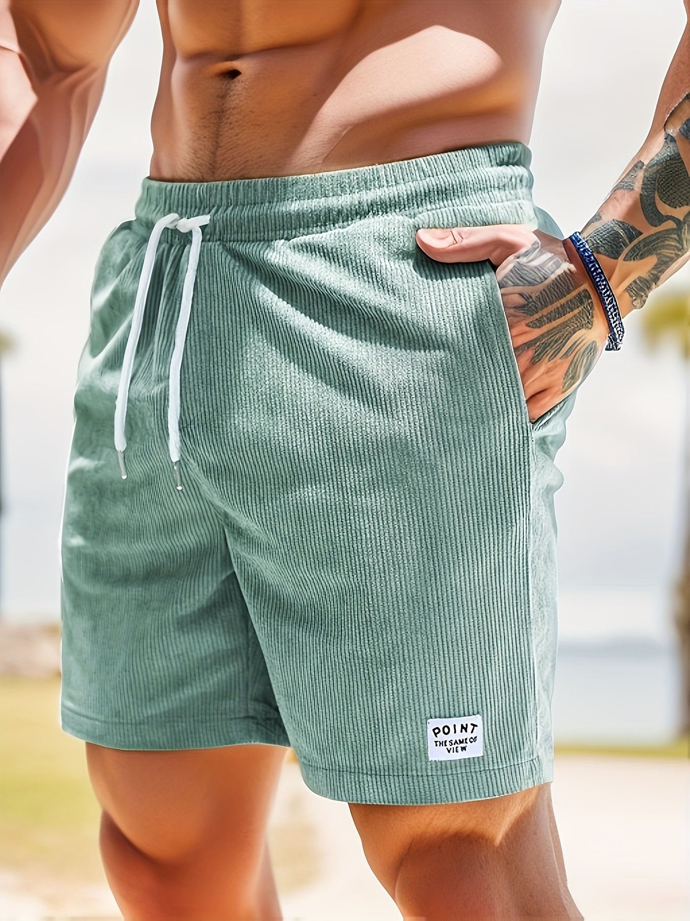 Striped Shorts with Relaxed Fit