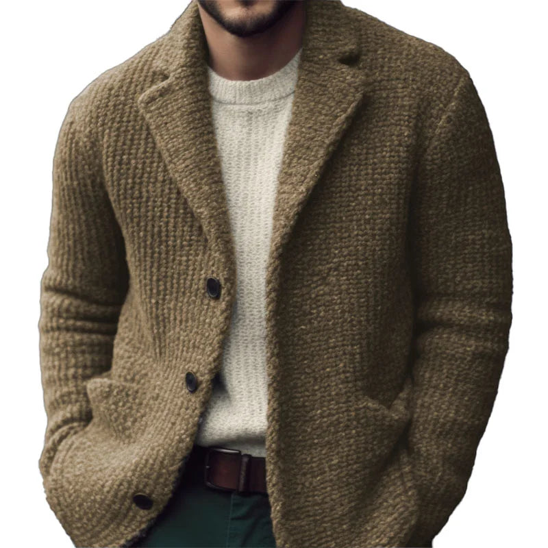 Kevin | Men's Knitted Cardigan Sweater