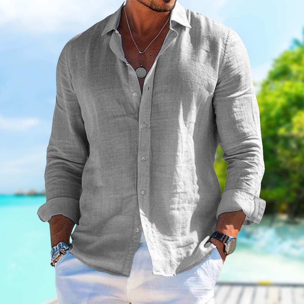Casual Men's Linen Shirt