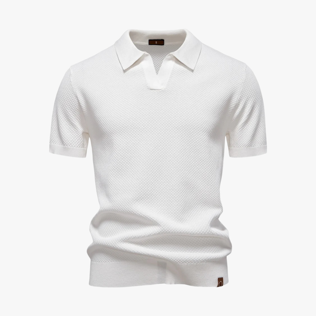 Comfortable Polo Shirt with Soft Knit Fabric