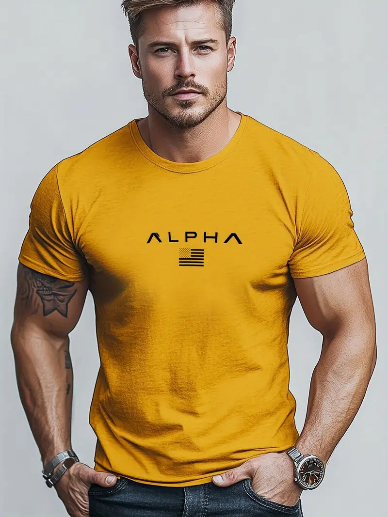 Men's Casual Summer Crew Neck T-shirt 100% Cotton