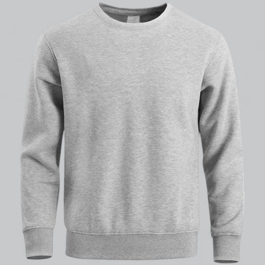 Men's Classic Casual Crewneck Sweater | Long Sleeve