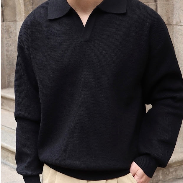Button-Free Classic Polo Shirt